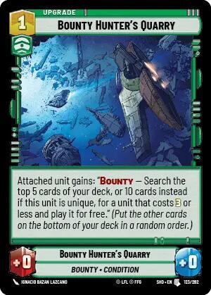 Bounty Hunter's Quarry (Shadows of the Galaxy) Near Mint Foil