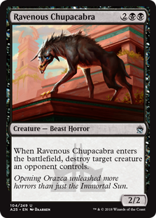 Ravenous Chupacabra (Masters 25) Medium Play Foil