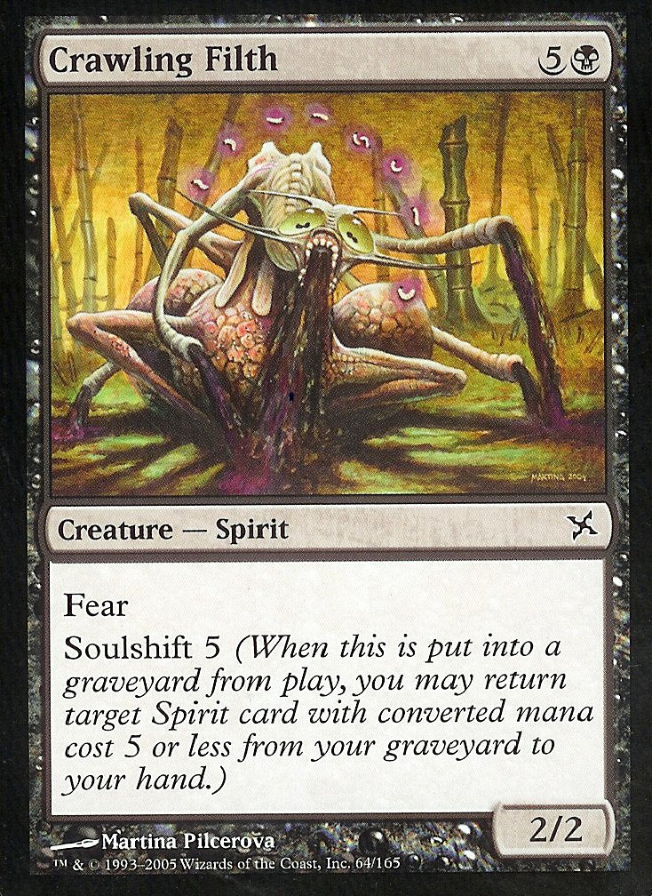 Crawling Filth (Betrayers of Kamigawa) Medium Play Foil