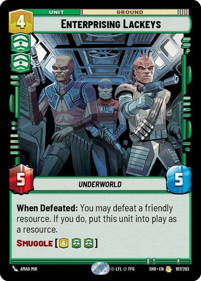 Enterprising Lackeys (Shadows of the Galaxy) Near Mint Foil