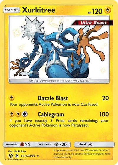 Xurkitree (Hidden Fates: Shiny Vault) Near Mint Holofoil