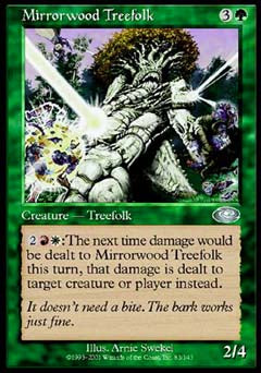 Mirrorwood Treefolk (Planeshift) Light Play