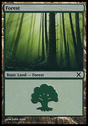 Forest (381) (10th Edition) Light Play