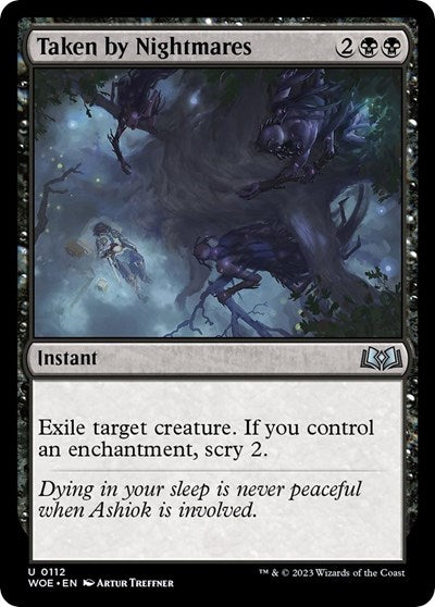Taken by Nightmares (Wilds of Eldraine) Medium Play Foil