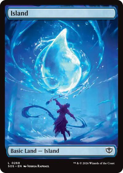 Island (0268) (Secrets of Strixhaven) Light Play Foil