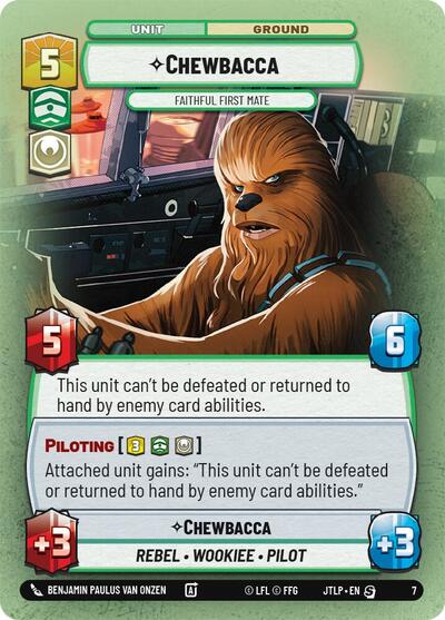 Chewbacca Faithful First Mate (Jump to Lightspeed - Weekly Play Promos) Near Mint