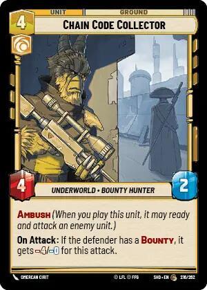 Chain Code Collector (Shadows of the Galaxy) Near Mint Foil