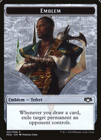 Emblem - Teferi, Hero of Dominaria (Mythic Edition: Guilds of Ravnica) Light Play