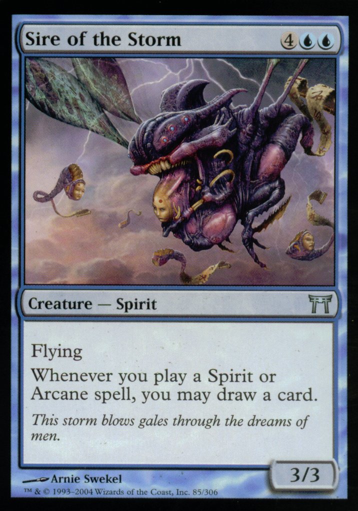 Sire of the Storm (Champions of Kamigawa) Light Play Foil