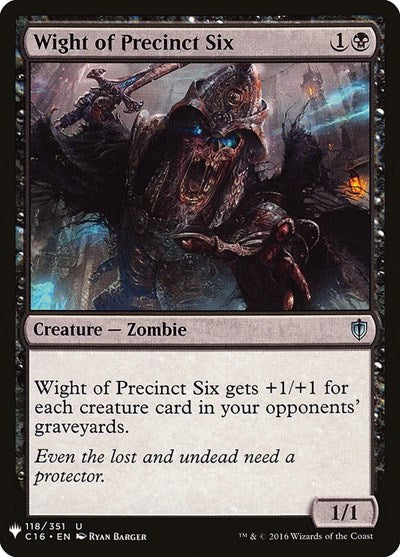 Wight of Precinct Six (Mystery Booster) Medium Play
