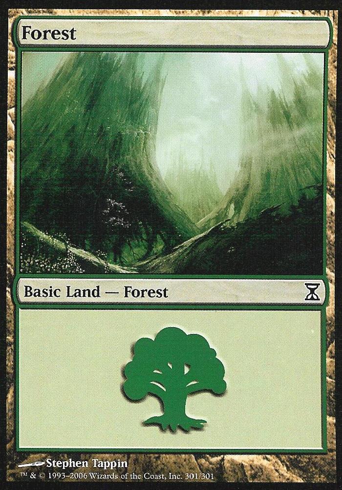 Forest (301) (Time Spiral) Medium Play Foil