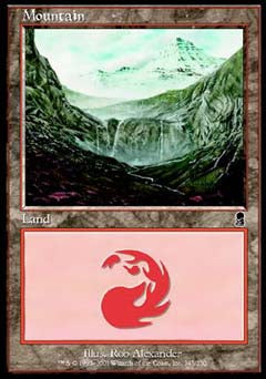 Mountain (345) (Odyssey) Light Play Foil