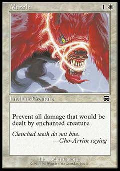 Muzzle (Mercadian Masques) Light Play Foil