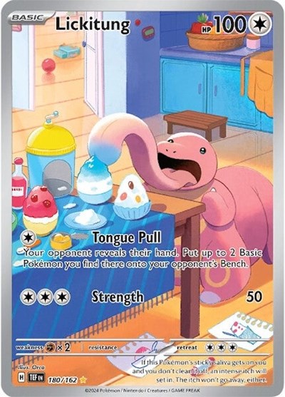 Lickitung - 180 (SV05: Temporal Forces) Near Mint Holofoil