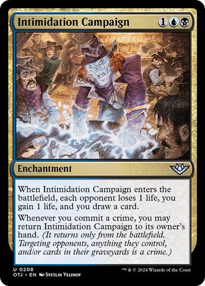 Intimidation Campaign (Outlaws of Thunder Junction) Near Mint Foil