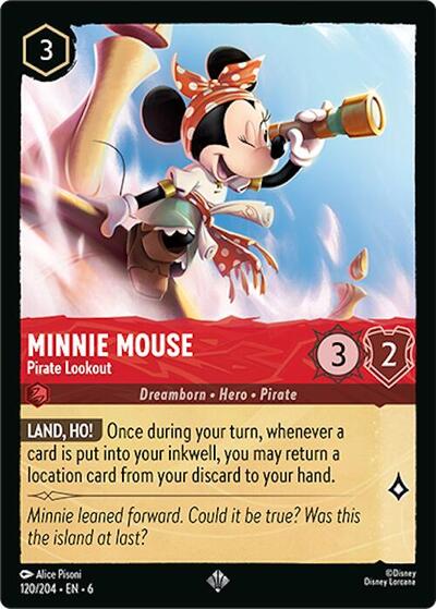 Minnie Mouse - Pirate Lookout (Azurite Sea) Near Mint Cold Foil