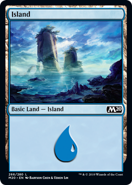 Island (266) (Magic 2020 Core Set) Light Play