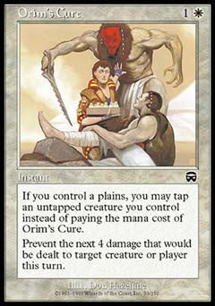 Orim's Cure (Mercadian Masques) Near Mint Foil