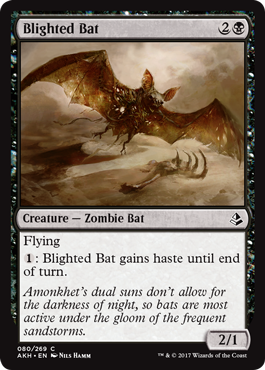 Blighted Bat (Amonkhet) Near Mint Foil