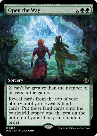 Open the Way (Extended Art) (March of the Machine: The Aftermath) Light Play Foil