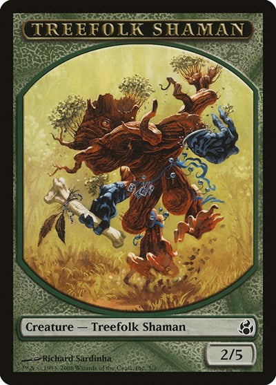 Treefolk Shaman Token (Morningtide) Light Play