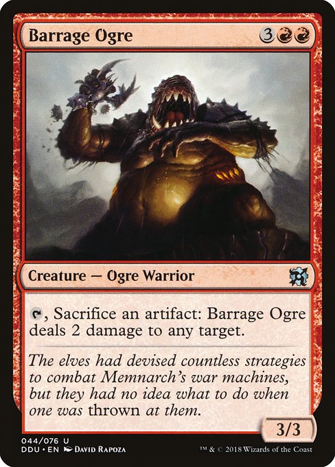 Barrage Ogre (Duel Decks: Elves vs Inventors) Light Play