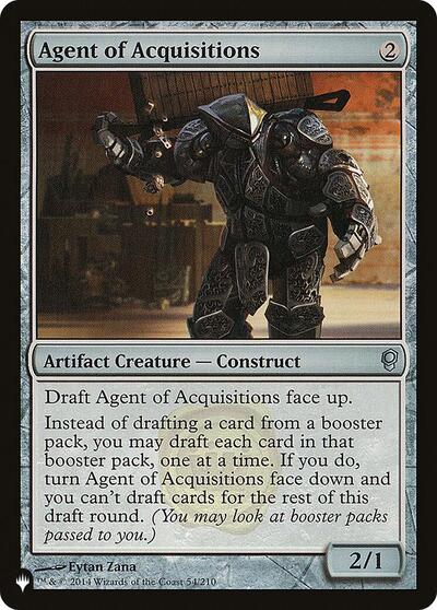 Agent of Acquisitions (The List) Near Mint