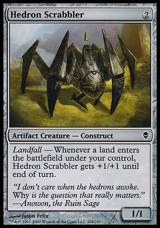 Hedron Scrabbler (Zendikar) Medium Play Foil