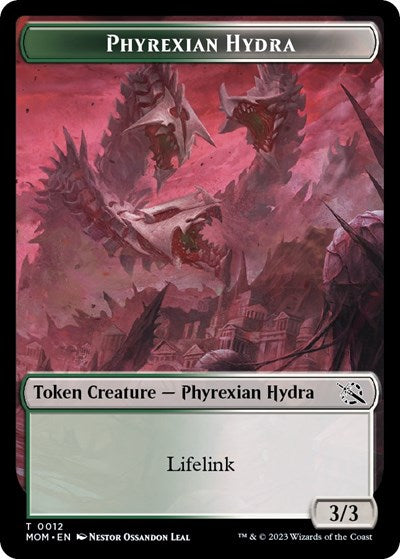 Phyrexian Hydra Token (0012) (March of the Machine) Light Play