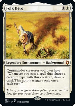 Folk Hero (Commander Legends: Battle for Baldur's Gate) Light Play Foil