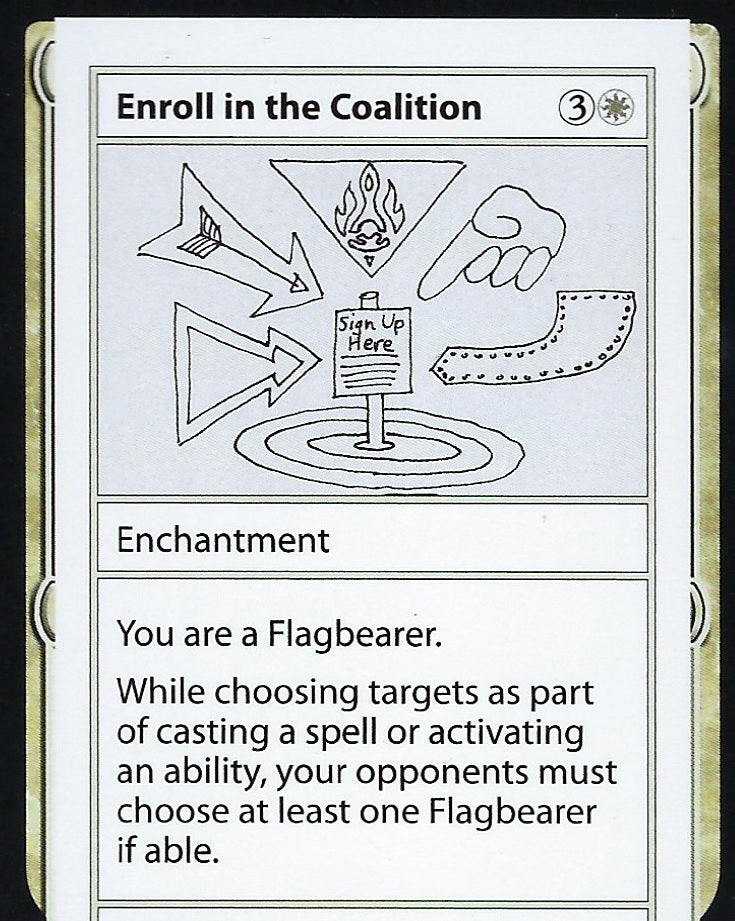Enroll in the Coalition (Mystery Booster Test Print) Light Play