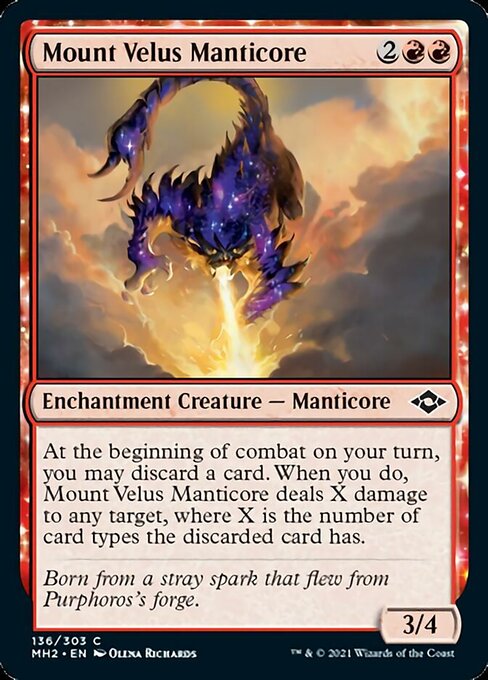 Mount Velus Manticore (Modern Horizons 2) Light Play Foil
