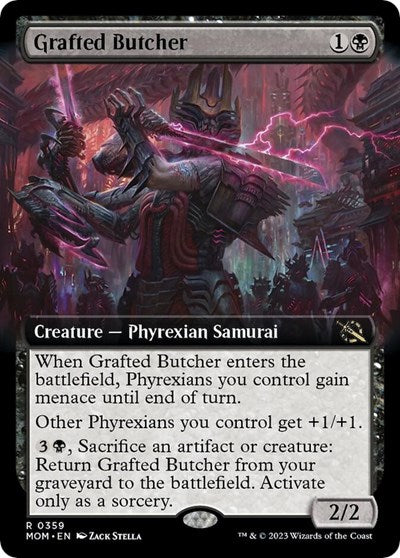 Grafted Butcher (Extended Art) (March of the Machine) Near Mint