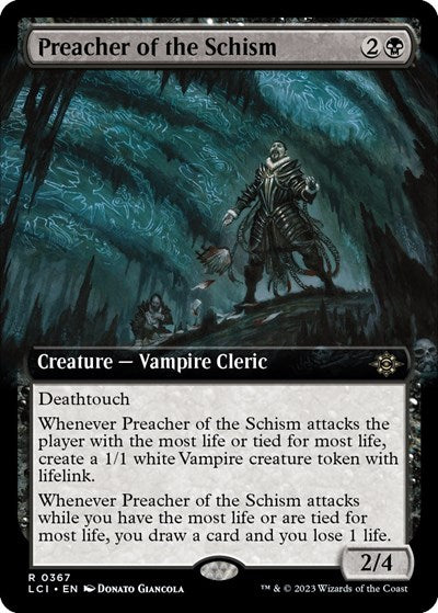 Preacher of the Schism (Extended Art) (The Lost Caverns of Ixalan) Near Mint Foil