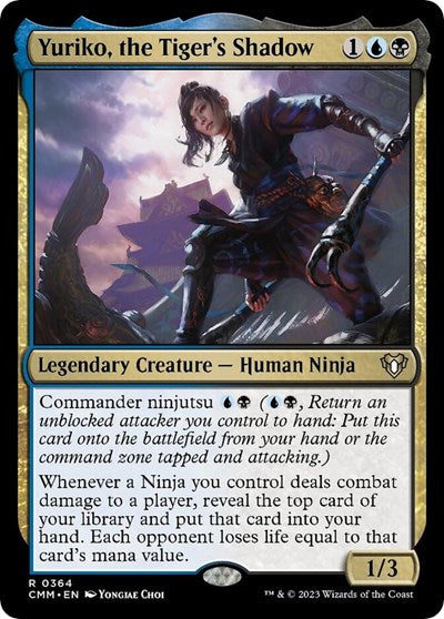 Yuriko, the Tiger's Shadow (Commander Masters) Near Mint Foil