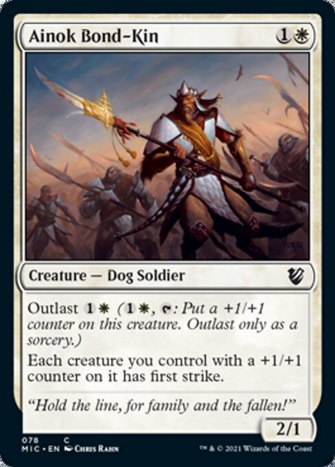 Ainok Bond-Kin (Commander 2021 Midnight Hunt) Medium Play