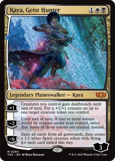 Kaya, Geist Hunter (Commander: Tarkir: Dragonstorm) Light Play