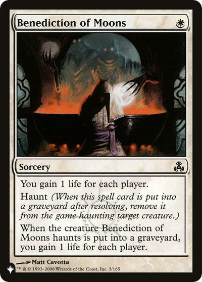 Benediction of Moons (The List) Near Mint