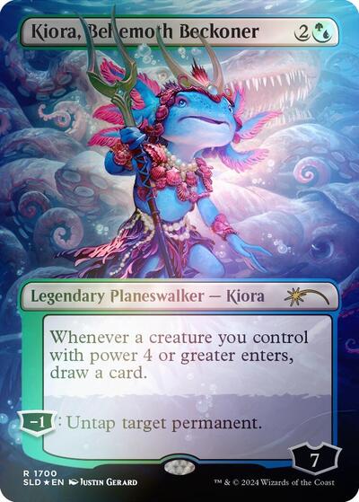 Kiora, Behemoth Beckoner (Rainbow Foil) (Secret Lair) Light Play Foil