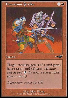 Flowstone Strike (Nemesis) Light Play Foil