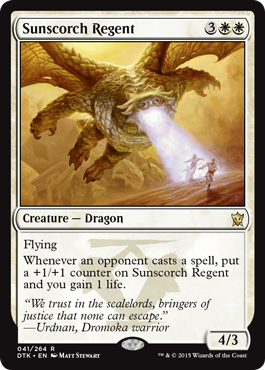 Sunscorch Regent (Dragons of Tarkir) Light Play Foil