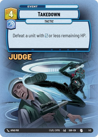 Takedown (Surge Foil) (Judge Promos) Near Mint Foil