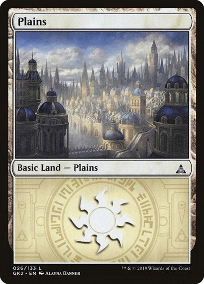 Plains (26) (Ravnica Allegiance: Guild Kits) Light Play