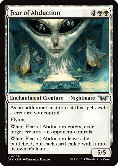 Fear of Abduction (Duskmourn: House of Horror) Light Play Foil