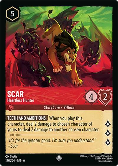 Scar - Heartless Hunter (Azurite Sea) Near Mint