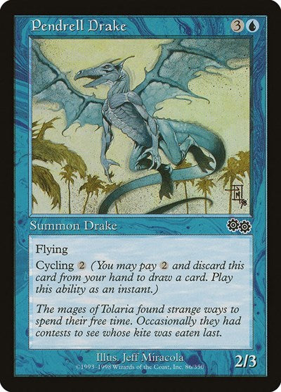Pendrell Drake (Urza's Saga) Light Play