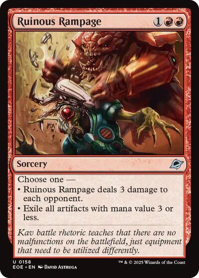 Ruinous Rampage (Edge of Eternities) Near Mint Foil