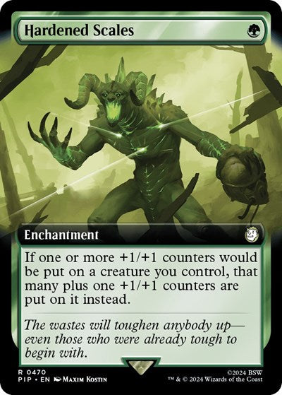 Hardened Scales (Extended Art) (Universes Beyond: Fallout) Near Mint