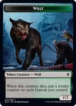 Wolf Token (Throne of Eldraine) Near Mint