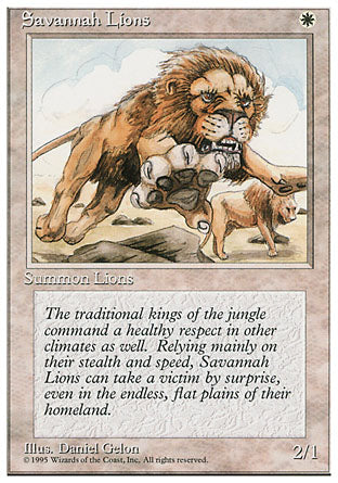 Savannah Lions (4th Edition) Light Play